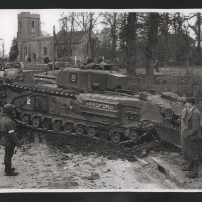Canadian Tanks in Grendon Underwood