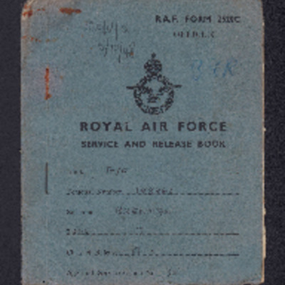 Jack Brennan RAF service and release book