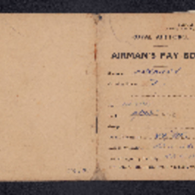 Jack Brennan airman&#039;s pay book