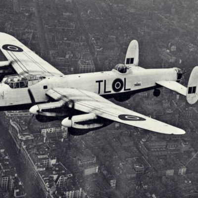 35 Squadron Lancaster  over London