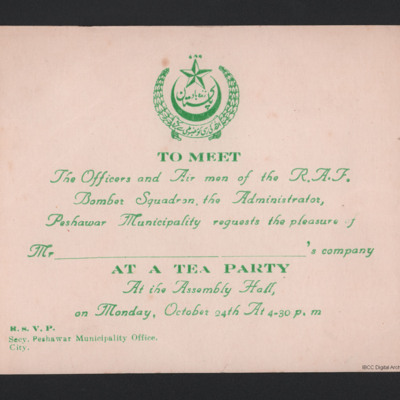 Invitation to a Tea Party