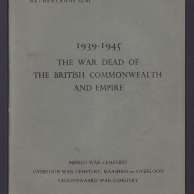 1939-1945 War Dead of the British Commonwealth and Empire