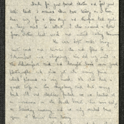 Letter from Mervyn Adder to his family