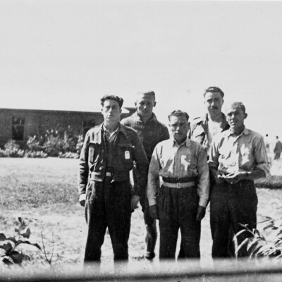 Five Prisoners of War including Allan Smith