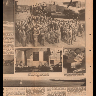 Newspaper articles featuring 103 Squadron