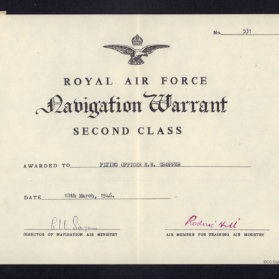EW Cropper Navigation Warrant