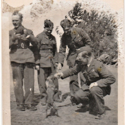 Bill Lutwyche, Three Airmen and a Dog