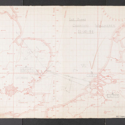 Navigation chart - operation to Walcheren
