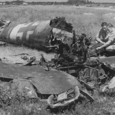 Crashed German Me 109