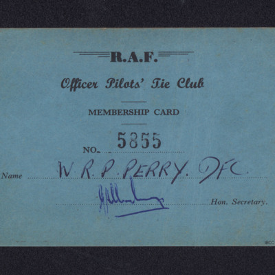 RAF officer pilots&#039; tie club membership