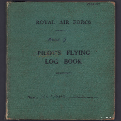 W R P Perry pilot&#039;s flying log book. Two