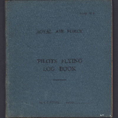 W R P Perry pilot&#039;s flying log book. Three