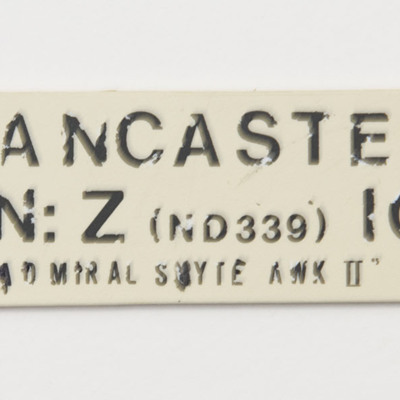 Label for Lancaster