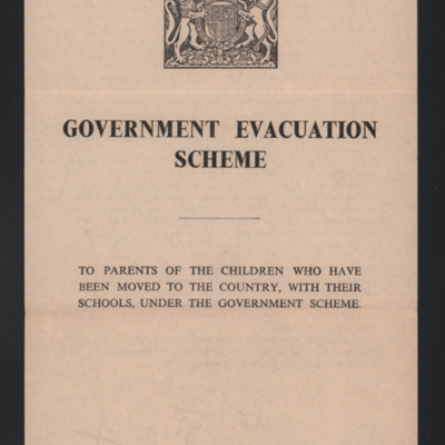 Government evacuation scheme