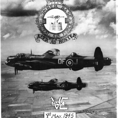 54 Bomber Base VE Day Poster