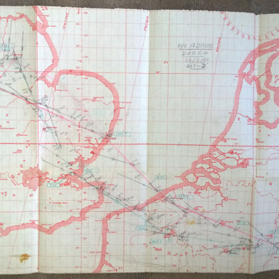 Plotting maps and logs for operation to Ems-Weser  Canal