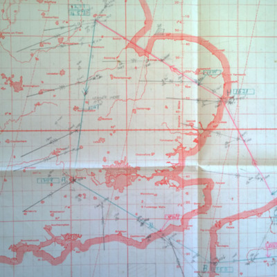 Track charts and log for an operation to Rheydt