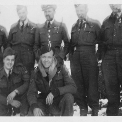Samual Guyan with first 115 Squadron crew