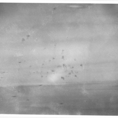 Lancasters in anti-aircraft fire