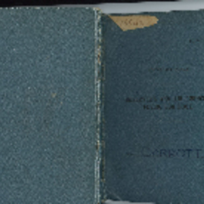 Derek Charles Carrott&#039;s observer&#039;s and air gunner&#039;s flying log book