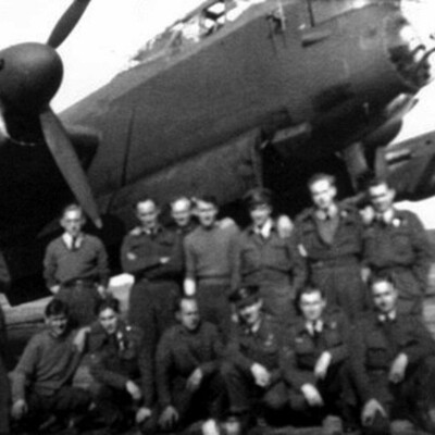 Group with a Lancaster