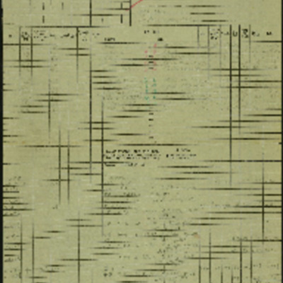 Navigation log, plotting map and target photograph for operation to Mare-sur-On