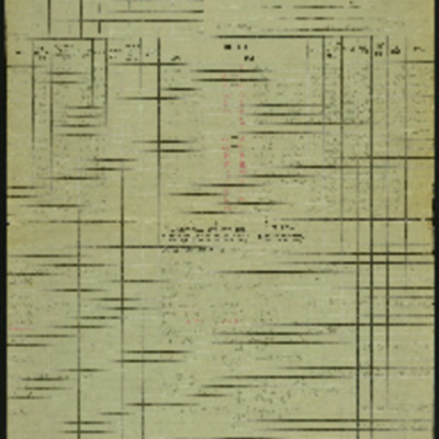 Navigation log, plotting map and target photograph for operation to  Paris (Vairies)