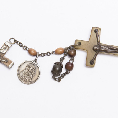 Two Crucifixes and a Religious Medal