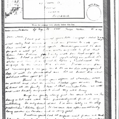 Letter from Pat Hogan to Miss Marie Hogan