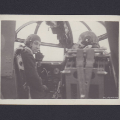Two Airmen in Cockpit