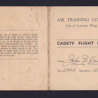 Bill Bailey&#039;s Cadet&#039;s Flight Log