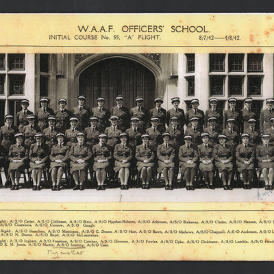 Women’s Auxiliary Air Force Officers&#039; School Initial Course no 55, &quot;A&quot; Flight