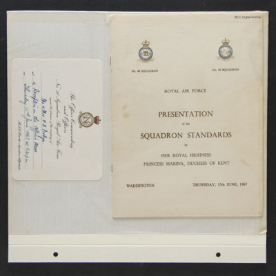 Presentation of the Squadron Standards, Waddington