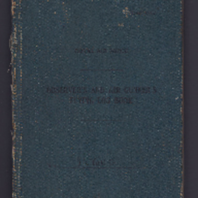 George Bilton - observers and air gunners log book