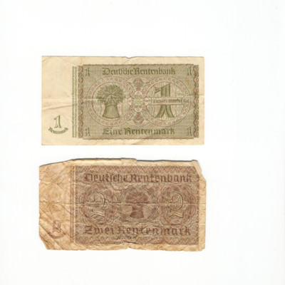 Two Deutsche Rentenbank notes