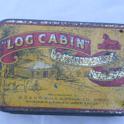 Tobacco tin and contents