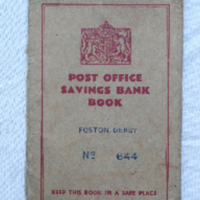 Ken Oakes post office saving bank book