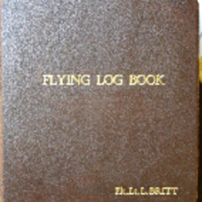 L Britt’s flying log book for pilots