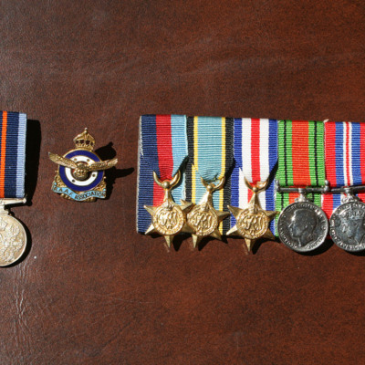 Seven decorations and a badge