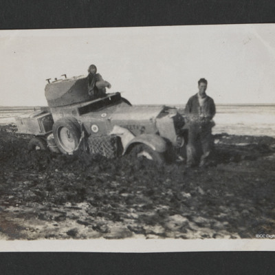 Armoured Car stuck in Mud