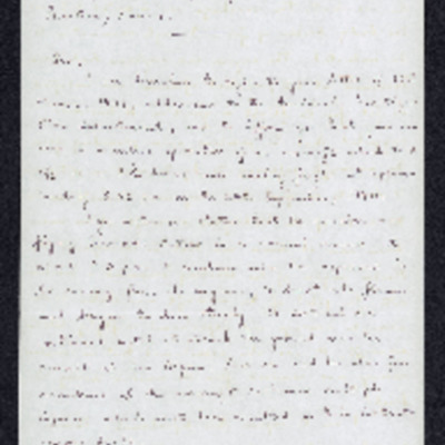 Transcript of letter to Squadron Leader J V Hay