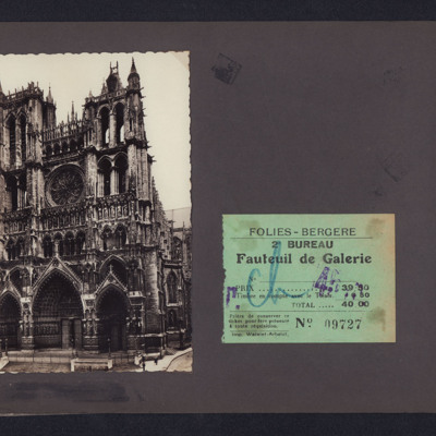 Amiens cathedral and Folies-Bergere ticket