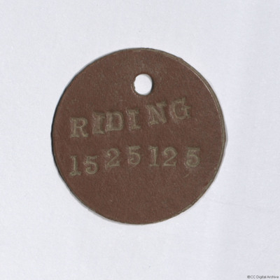 Ron Riding&#039;s Dog Tag