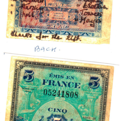 Five Franc note
