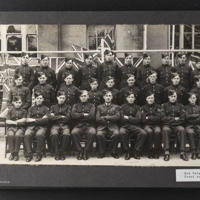 Bob Palmer (senior) with group of Air Training Corps cadets