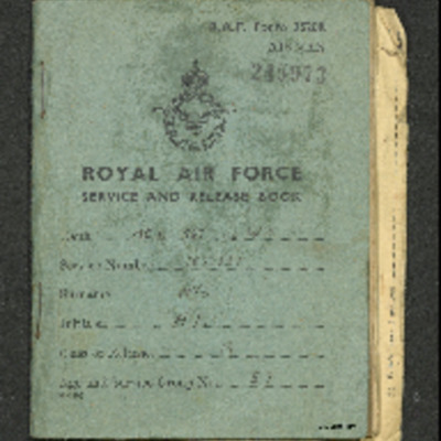 Albert Frederick Nye&#039;s service and release book