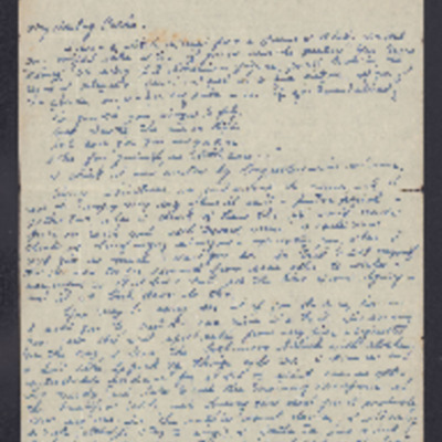 Letter to Cathie from Ford Killen 