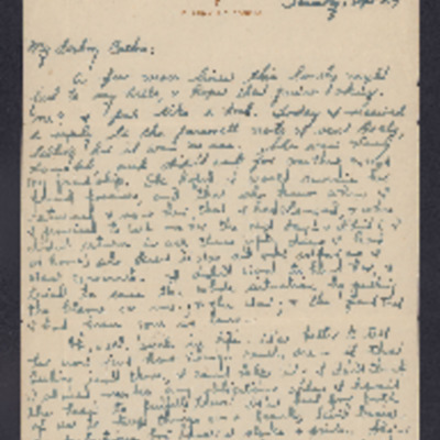 Letter to Cathie from Ford Killen