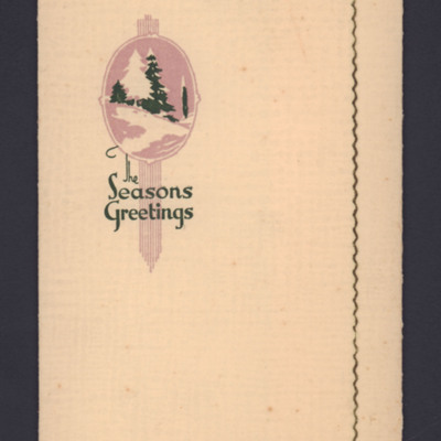 Seasons greetings card with photographs