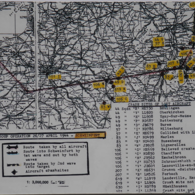 Map of 5 Group Schweinfurt operation